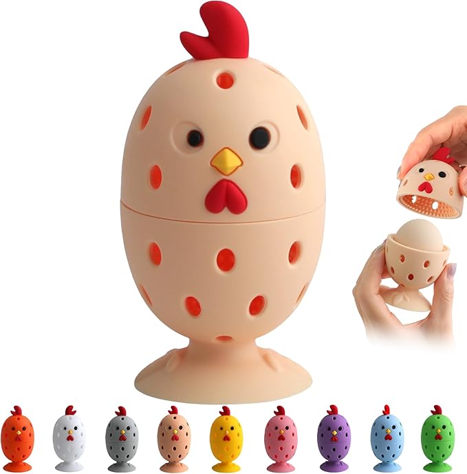 Egg Brush Cleaner, Egg Cleaner for Fresh Eggs, Cute Chick Shaped Egg Wash and by Unknown