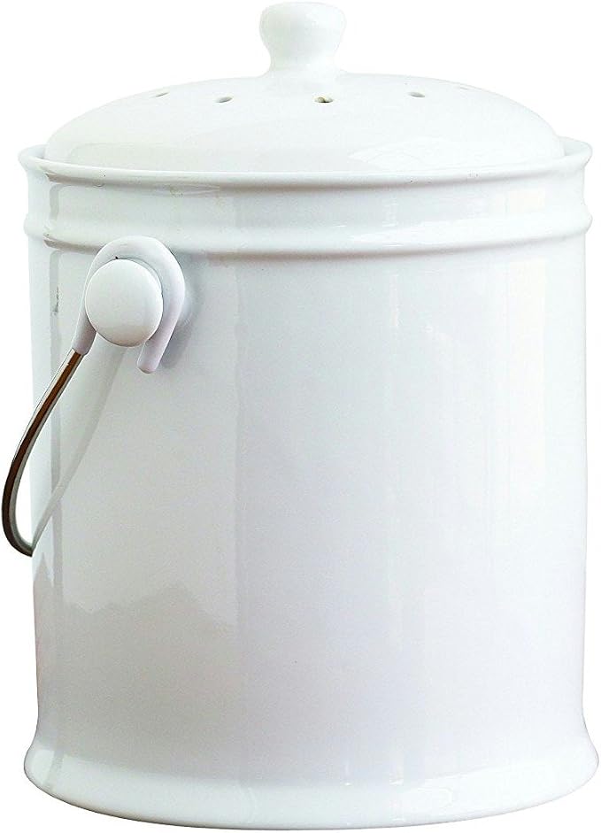 Natural Home 1-Gallon Ceramic Compost Bin - Image 3