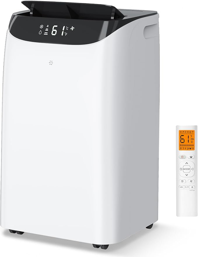 14000 BTU Portable Air Conditioners, Dehumidification, Sleep Mode by Tanoxo