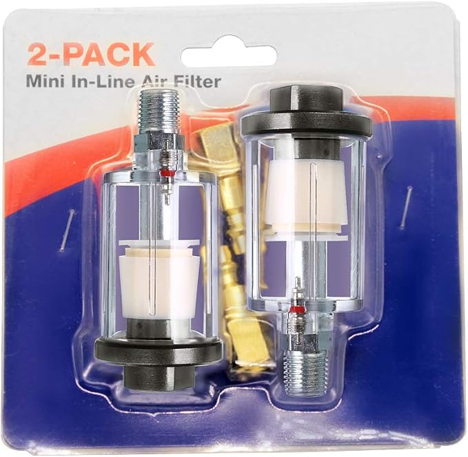 beduan Water Oil Separator Filter, 1/4" NPT Male and Female Thread Spray Gun - Image 7