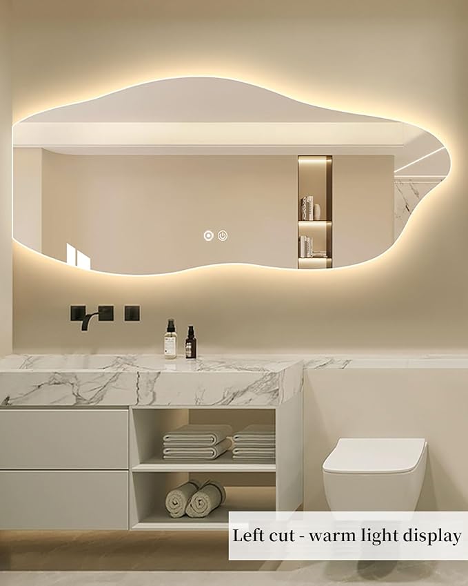 JSLJDM 500 X1000 mm Illuminated Backlit LED Bathroom Mirror, Wall Mounted - Image 2