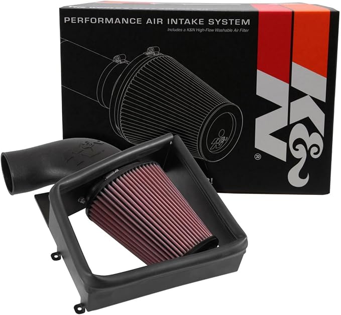 K&N Cold Air Intake System: High-Flow Air Filter, Increase Performance & by KNEngineeringInc