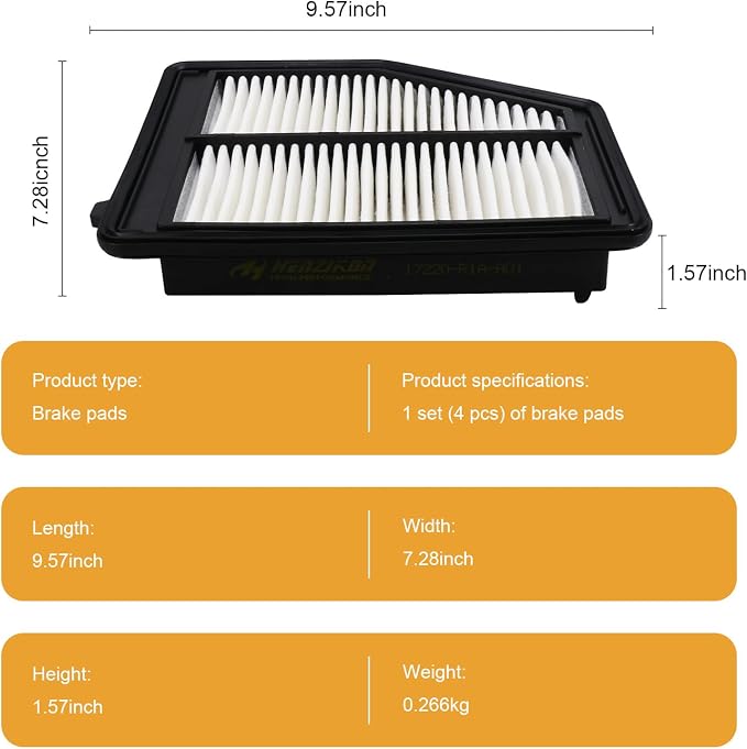 Engine Air Filter 17220-R1A-A01 Replacement Compatible - Image 4