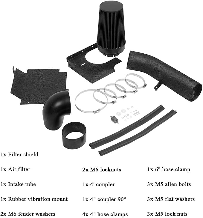 4" inches Performance Cold Air Intake Kit - Image 3