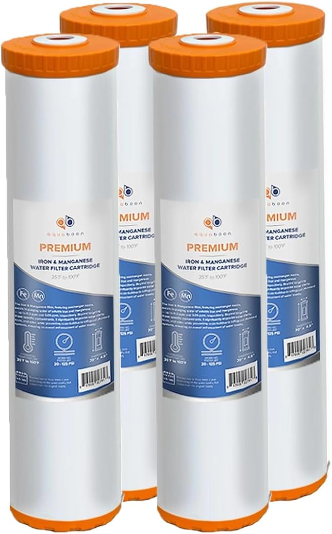 Aquaboon 20 x 4.5 Iron & Manganese Water Filter Cartridge – Reduces Iron & by Aquaboon
