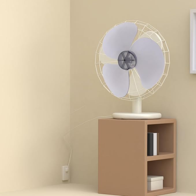 Happyyami 12 Inch Plastic Fan Blade 3 Leaves Fan Blade Replacement Electric Fan - Image 6