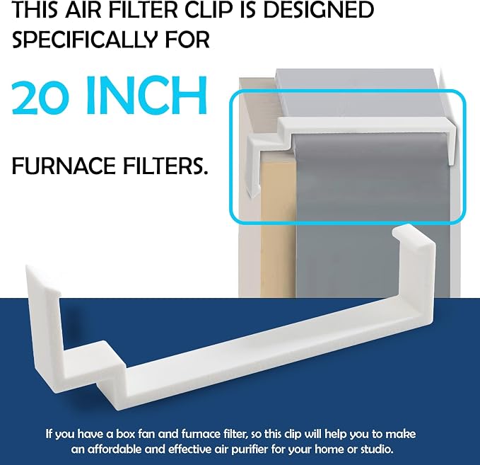 Box Fan Filter Clips – Replacement Air Filter Holder - Image 4