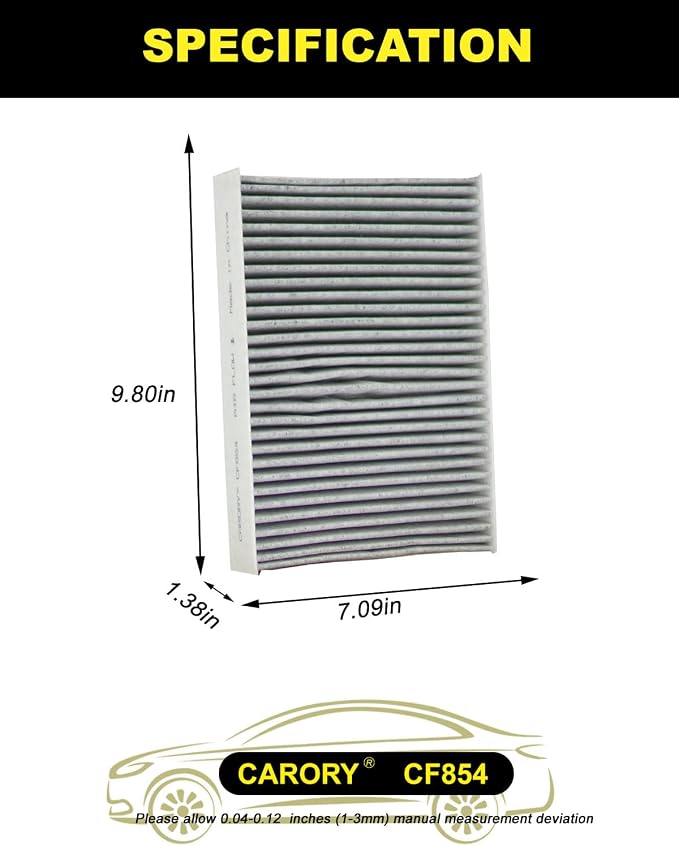 CARORY Cabin Air Filter w/Activated Carbon - Image 2