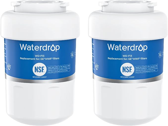 Waterdrop WD-F13 Replacement for GE® MWF® Water Filter, SmartWater® MWFP by Waterdrop
