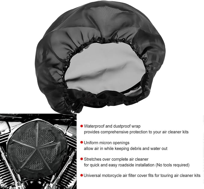 Motorcycle Waterproof Air Filter Rain Sock Dustproof Protective Cover - Image 6