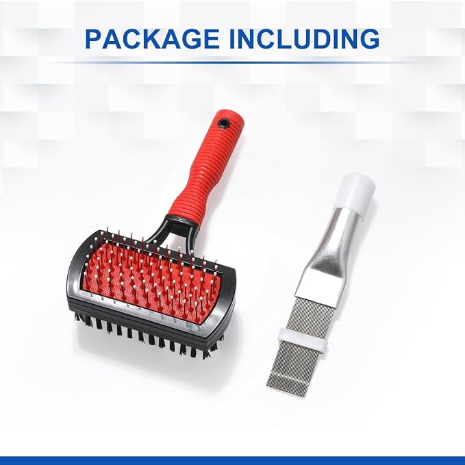 LANMU Air Conditioner Evaporator Coil Cleaning Brush AC Condenser Coil Fin Comb - Image 7