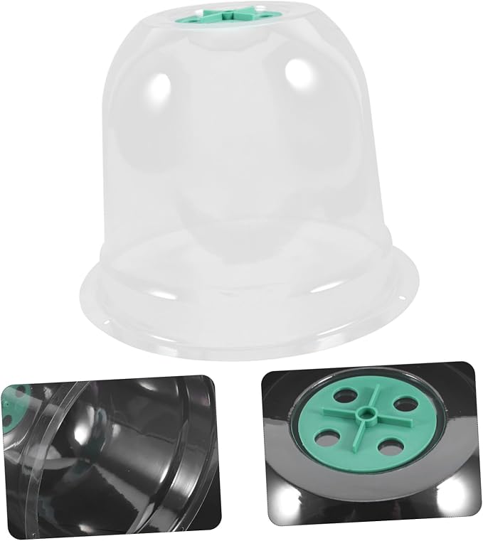 2pcs Small Garden Cloche Clear Plastic Humidity Domes - Image 8
