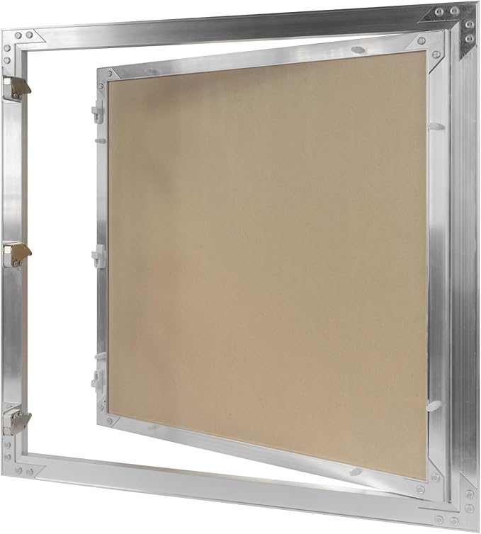 20" x 20" Inch Aluminum Drywall Access Panel - Service Shaft Door - Plumbing, Electricity, Heating, Alarm Wall Inspection hatch for Drywall - Bathroom Service Access Hole Cover
