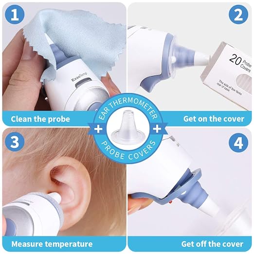 500X Ear Thermometer Probe Covers Lens Filters Refill Caps - Image 4