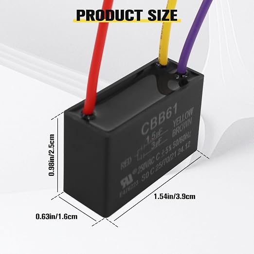 PODOY Ceiling Fan Capacitor .+ - Image 3