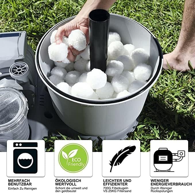 3 lbs Pool Filter Balls Eco-Friendly Fiber Filter Media - Image 5