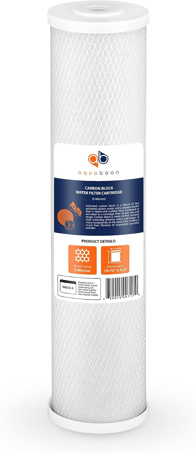 Aquaboon 5 Micron 20 x 4.5 Water Filter Cartridges Set of 8, Whole House Water - Image 8
