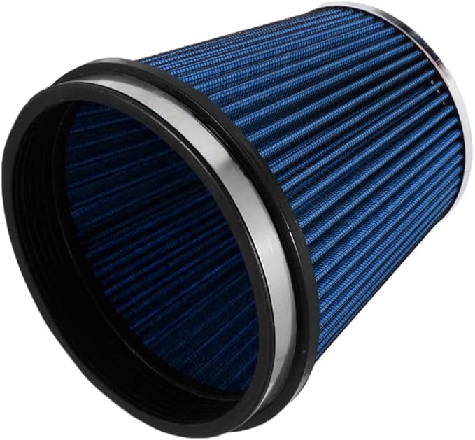 6" Inlet Cold Air Intake Filter Cone Replacement Performance Washable Clamp-On by MUGERACING