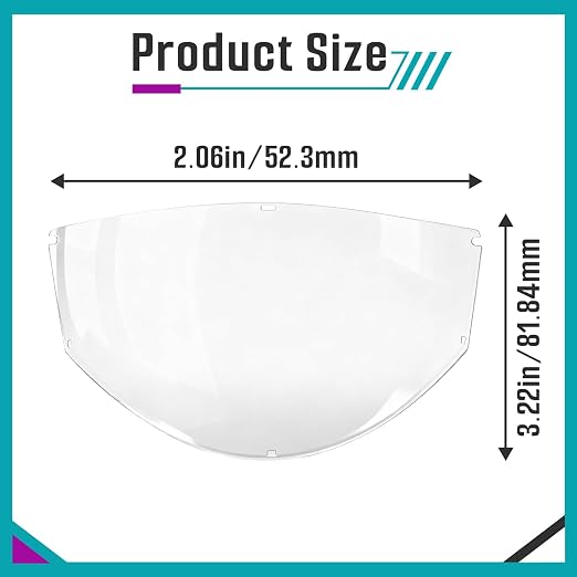 4 Pcs Face Shield Replacement Window Compatible - Image 3