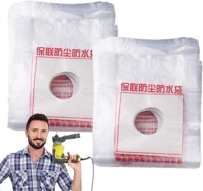 Electric Hammer Dust Bag – Drill Dust Sealr, Hole Saw Catcher | 100PCS Fine - Image 6