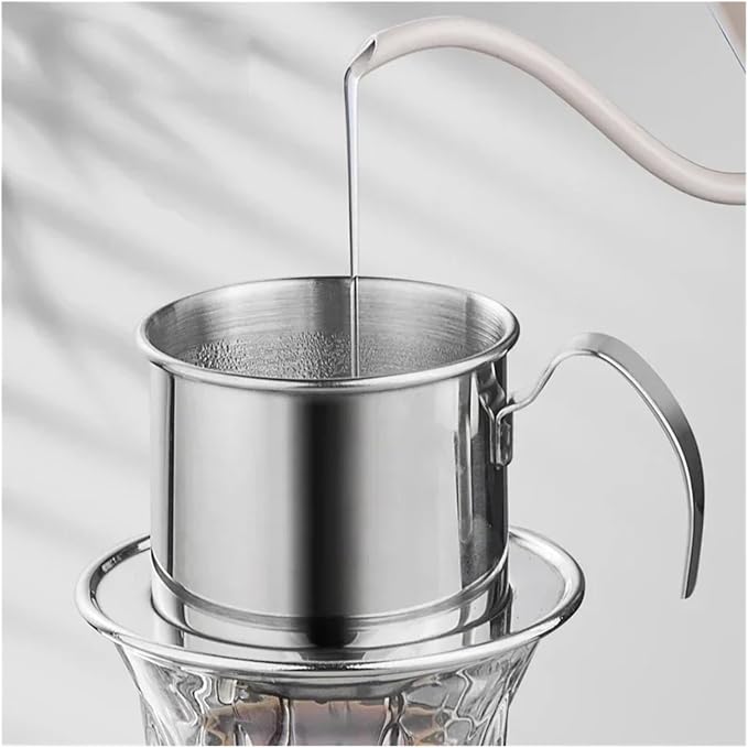 Stainless Steel 304 Vietnamese Coffee Filter Cup Drip Pot Simple And Portable - Image 5