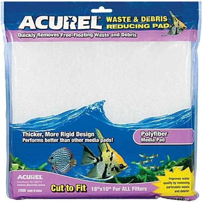 Acurel LLC Waste and Debris Reducing Media Pad, Aquarium and Pond Filter by Unknown