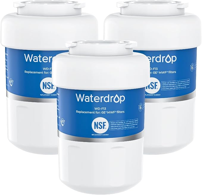 Waterdrop WD-F13 Replacement for GE® MWF®, SmartWater® MWFP, HDX FMG-1 by Waterdrop