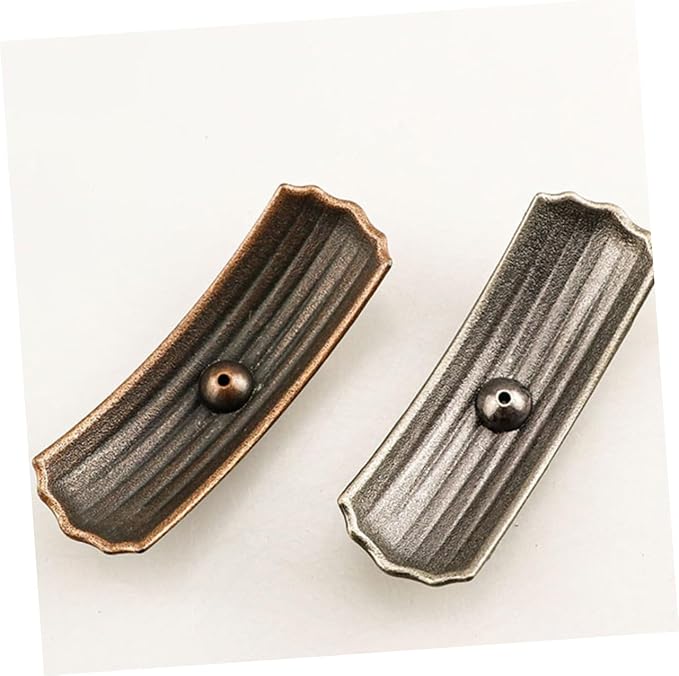 Levemolo 2pcs Alloy Incense Burner Creative Mini Boat Censer Tray - Image 2