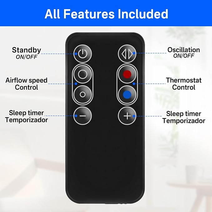 Replacement Remote Control for Dyson AM04 AM05 AM06 AM07 AM08 Fan, Compatible - Image 5