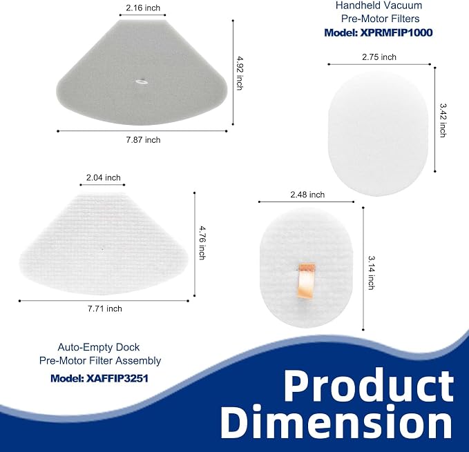 IP3251 Filters Replacement for Shark IP3251C, IP3150 Cordless PowerDetect Vacuum - Image 2