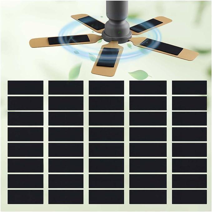 40 Pcs Ceiling Fan Filters for Blades, Fan Air Purifier Pads by Zejoot