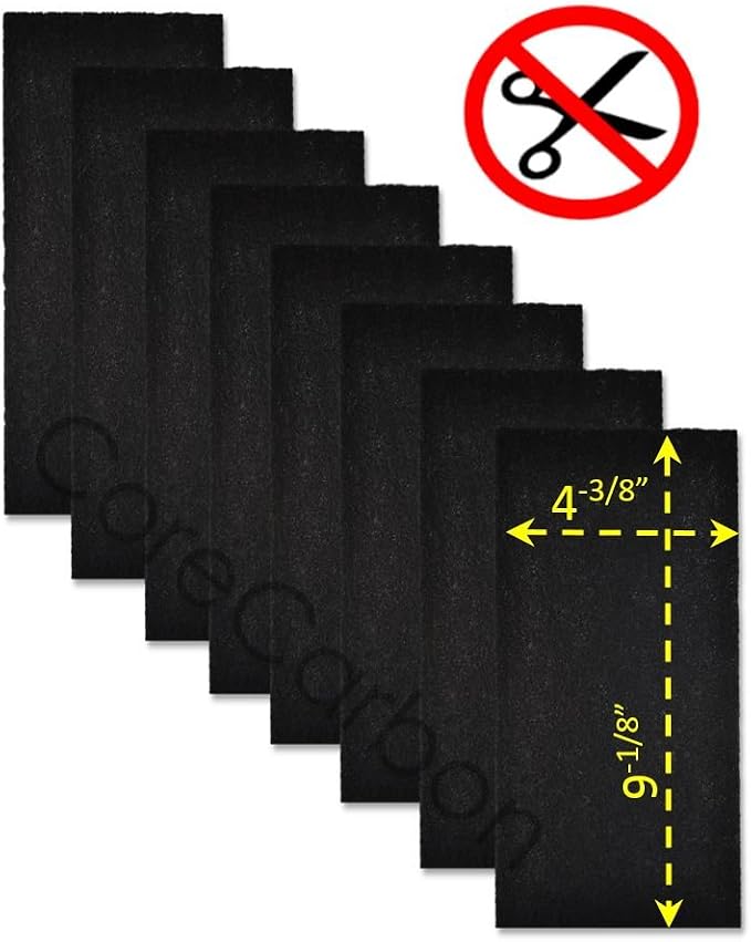 8-Pack Exact Fitment Carbon Pre-Filter Designed to Fit Honeywell True HEPA - Image 2