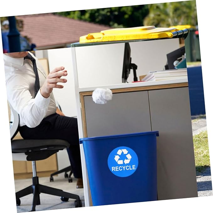 8pcs Trash Can Bathroom Labels Waste Sorting Stickers Garbage Classification - Image 8