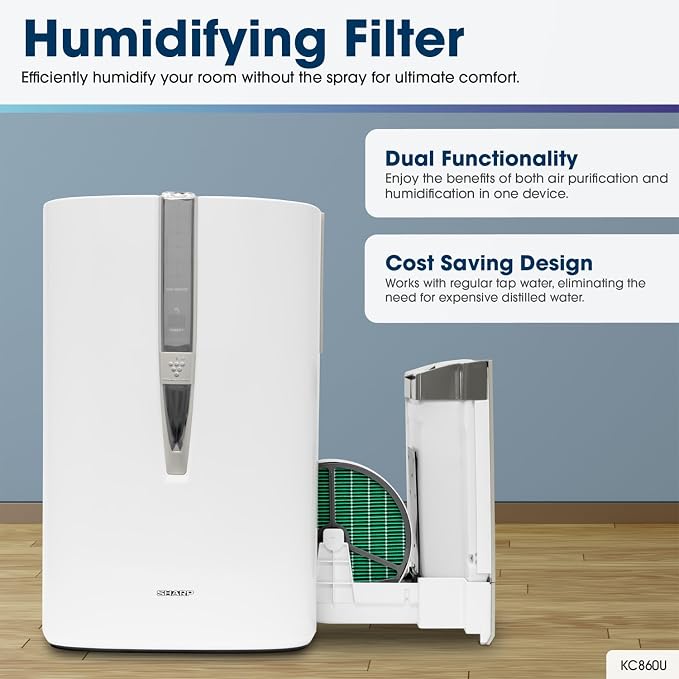 SHARP Air Purifier and Humidifier. Plasmacluster Ion Technology and Triple - Image 10