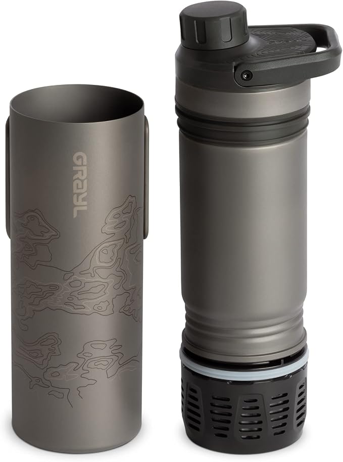GRAYL UltraPress Titanium 16.9 oz Water Purifier & Filter Bottle - Image 2