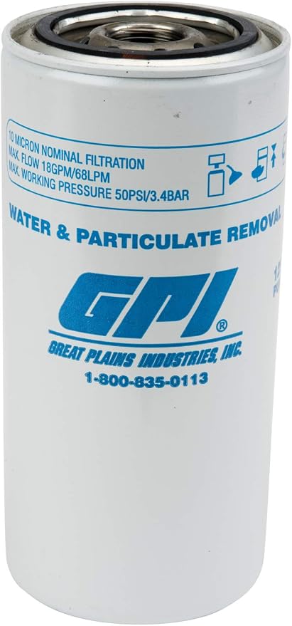 GPI PW-18-10-1 Water and Particulate Fuel Filter by GreatPlainsIndustries