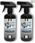 The Stink Solution Smoke Odor Eliminator Spray - Completely Remove Smoke Smell From House, Car, Clothes, Hands, Hair, & More - Best Odor Eliminator For Smoke - Sky Blue Fragrance - 2 16 oz Bottles