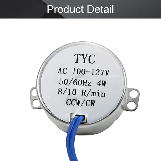 Fielect 2Pcs Synchronous Motor AC 110V 8-10RPM Turntable Motor CW/CCW Direction - Image 3