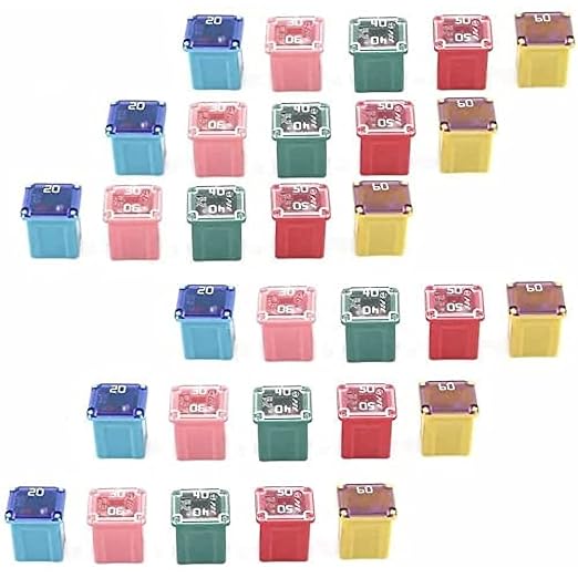 30 pc Automotive Low Profile Box Shaped Fuse Kit by JESUNK