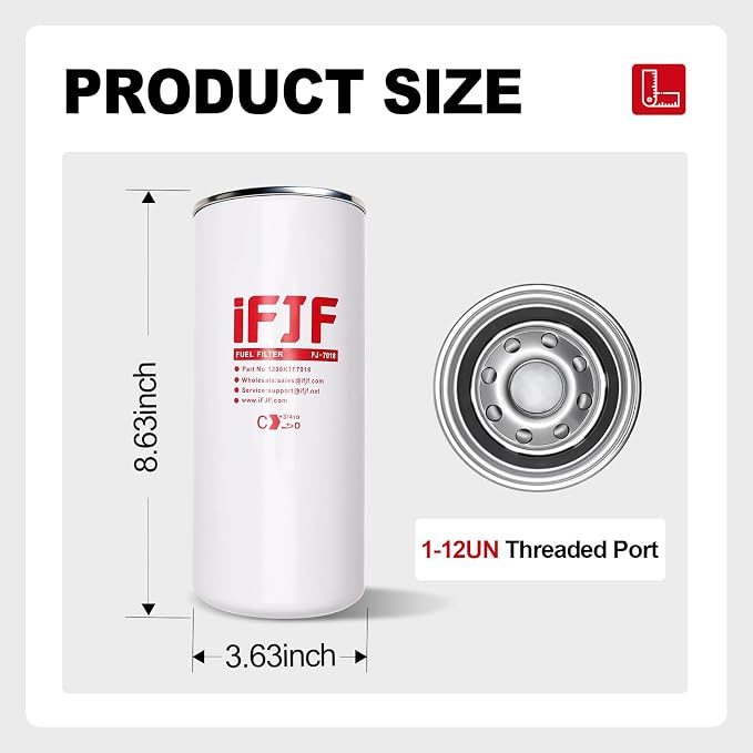 iFJF F1810PM0 Fuel Filter Element Spin-on Particulate Replacement - Image 3
