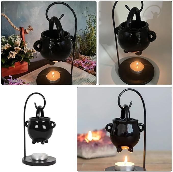 Creative Design Ceramic and Iron Candle Warmer - Image 9