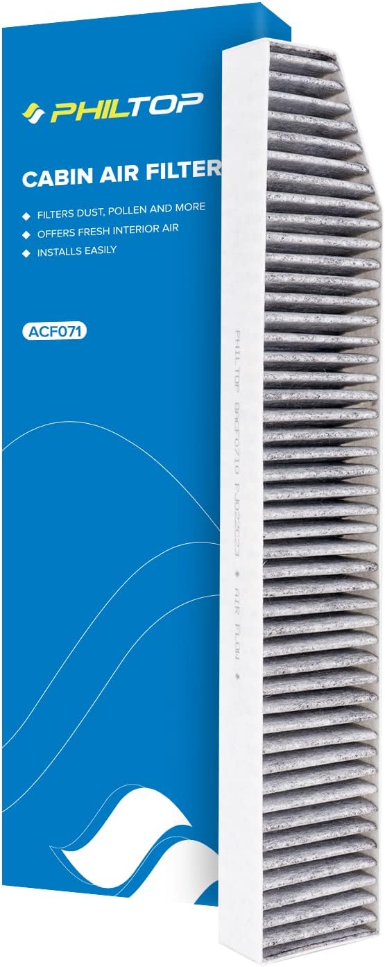 PHILTOP HEPA Cabin Air Filter w/Activated Carbon, Compatible by PHILTOP