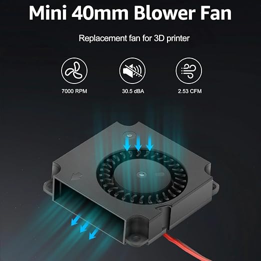GDSTIME 2 Pack 40mm Blower Fan 12V 40x40x10mm 4010 DC Brushless Cooling - Image 4