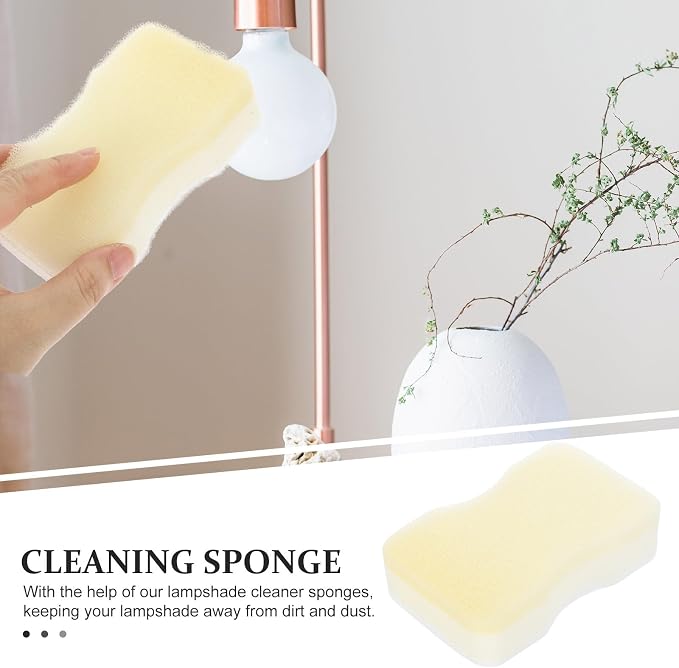 15Pcs Lampshade Cleaner Sponges Set, Reusable Dry Fabric Cleaning Puff - Image 2
