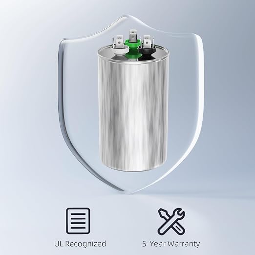 FOCSPROD 60+5 uF 60/5 MFD ±6% 370V/440V CBB65B AC Capacitor, Dual Run Round - Image 4