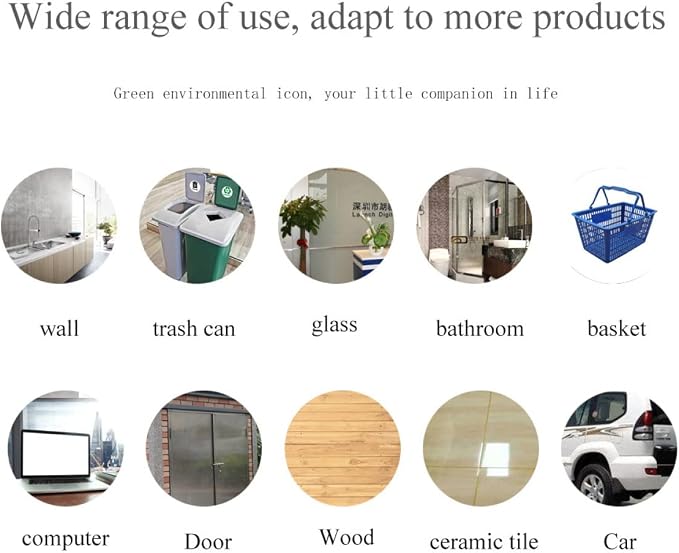 GLEAVI 1Set Waste Sorting Stickers Self Adhesive Garbage Bin Decals - Image 2