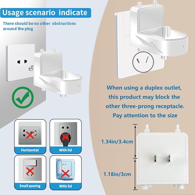 Wall Charger for Oral-B Braun Electric Toothbrush, Toothbrush Outlet Charger for Oral-B/Braun Most Models（Excluding iO 7/8/9/10 and Pulsonic Series） White