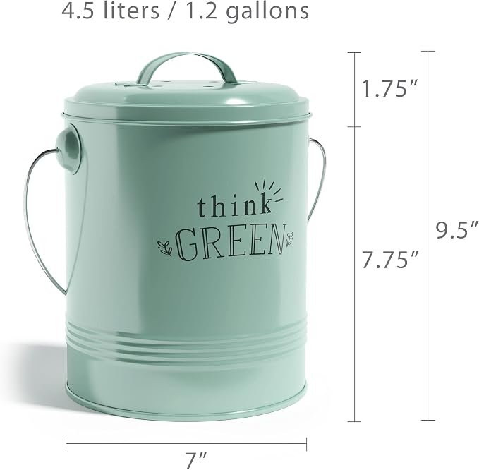Barnyard Designs Compost Bin for Kitchen Counter - Image 3