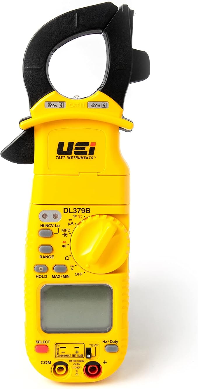 UEi DL379B Digital Clamp Meter Auto Ranging, HVAC Current Voltage Tester by UEiTestInstruments