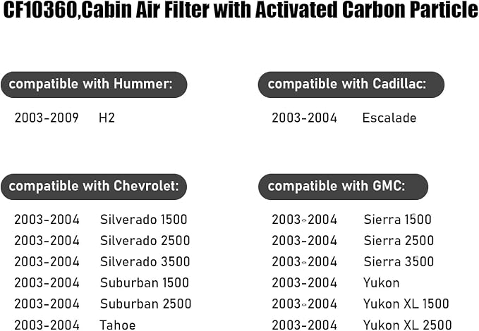 CF10360, Cabin Air Filter with activated carbon particle - Image 5